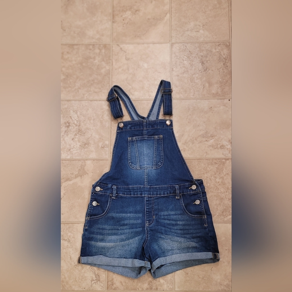 Jordache Classic Blue Denim Shortalls XXL
